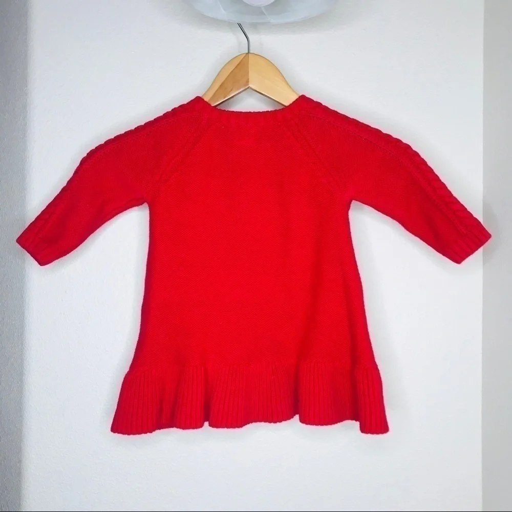 GAP Baby Red Knit Sweater Dress